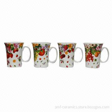 12oz New Bone China/Ceramic Mug, Various Colors are Available